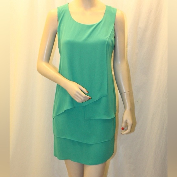 BCBG MAX AZRIA EMERALD HALEY SLEEVELESS DRESS WQR63E06/M783A SZ 4 - Picture 4 of 4